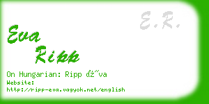 eva ripp business card